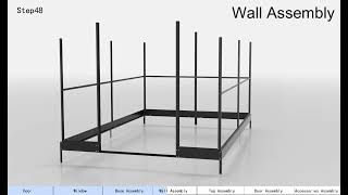 8x12 polycarbonate greenhouse installation video YPG204 [upl. by Einnel]