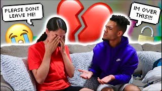 BREAK UP PRANK ON GIRLFRIEND GET’S EMOTIONAL [upl. by Gladwin]