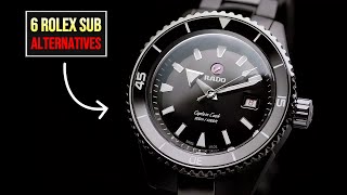 6 Watches CHEAPER amp BETTER Than The Rolex Submariner [upl. by Rufena35]