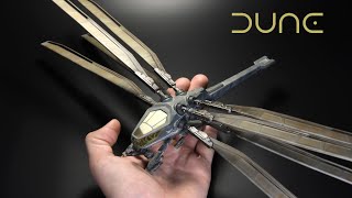 Dune Ornithopter  3D SLA Printed  1128  scifi Model [upl. by Tirma]