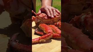 I Cook Giant King Crab with Signature Sauce A Gourmet Dish by the Sea 😋👌outdoorcooking foodie [upl. by Dj]