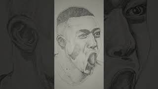 Mbappe drawing  Hii friends rate my drawing [upl. by Brina]