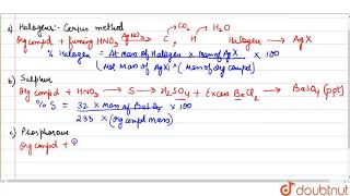 Differentiate between the principle of estimation of nitrogen in an organic compound by i Duma [upl. by Broeker]