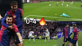 Scenes🔥 Barcelona DISGRACES Real Madrid in El Clasico 🔥 Unbelievable Lewandowski Lamine Yamal [upl. by Adierf]