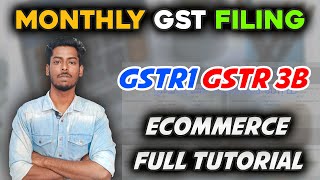 How To File GST Monthly Return  New Update 2024 Table 14 amp 15  Ecommerce  Tamil [upl. by Klenk577]