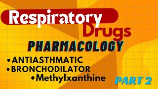 Respiratory drugs Antiasthmatic Bronchodilator  Methylxanthine Part 2 [upl. by Laney]