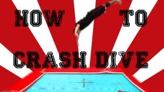 Trampoline Tutorials  How to Crash Dive 34 Front flip [upl. by Charyl]