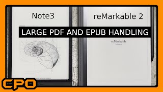 Large PDF and EPUB Documents  Remarkable 2 vs Boox Note 3 [upl. by Agnese]