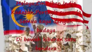 Saya Anak Malaysia With lyrics [upl. by Wieren718]