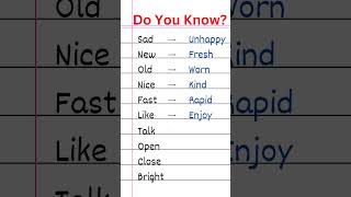 10 Synonyms Words in English Every Grade 2 Student Must Know english [upl. by Wobniar]