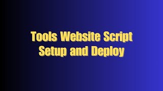 Tools Website Setup Tutorial  Deploy from GitHub to Vercel in Minutes [upl. by Narol818]