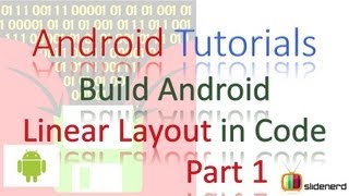 40 Android Linear Layout Using Java Code Part 1 [upl. by Ennayhs]