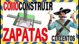 🚩🚩Armado de ZAPATAS AISLADAD de hormigón concreto para 🏠CASA de 1 2 y 3 pisos COMPLETO [upl. by Ken]