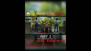 FREE FIRE VS PUBG🥶☠️😱prizzo ff movie💥shorts freefire prizzoff pubgmobile [upl. by Yuille]