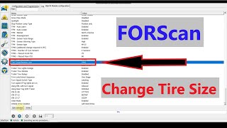 Adjusting Tire Size with FORScan [upl. by Cypro]