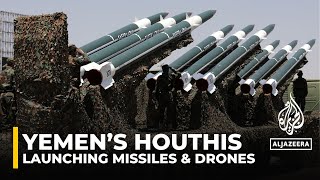 Yemens Houthi rebels claim responsibility for missiles and drones launched towards Israel [upl. by Leumel]