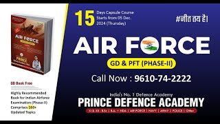 Special Airforce Phase 2 PFT amp GD batches are coming soon at Prince Defence Academy 🛫💪 [upl. by Connelley995]