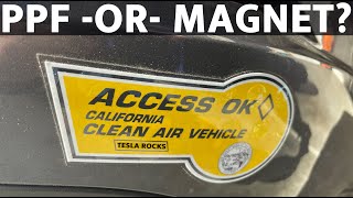 Apply CARPOOL Stickers with PPF or Magnet Sheets on your Tesla Model Y or 3 [upl. by Gothar]