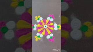 Daily rangoli designs for beginners 🤗✨️rangoli [upl. by Patton]