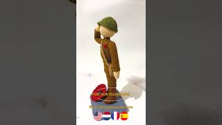 army military soldier poppy armistice memorial knitting amigurumi breien tejido knitted [upl. by Azpurua]