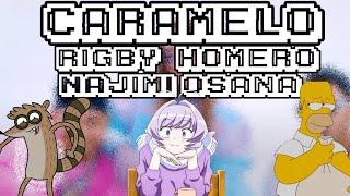 Caramelo Remix Ozuna  Rigby Najimi Osana Homero Cover [upl. by Hambley]