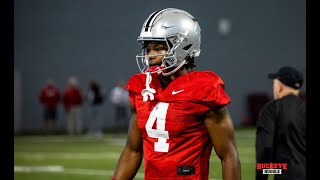 Ohio State Freshman Receiver Jeremiah Smith Makes Highlight Reel Catches [upl. by Merdith527]