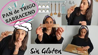 🥪RECETA de PAN de TRIGO SARRACENO 👩‍🍳Sin Gluten Vegano Muy Fácil [upl. by Aluino372]