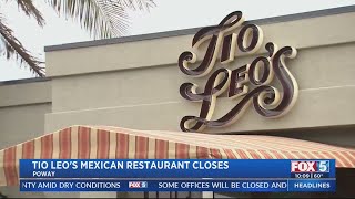 Tio Leos in Poway closes its doors [upl. by Qerat]