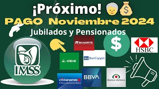 🔴¡PROXIMO PAGO💰🚨PENSIÓN Y CÁLCULO AGUINALDO NOVIEMBRE 2024 JUBILADO Y PENSIONADO👨‍🦳️IMSS💰 ISSSTE🔴 [upl. by Nyer]