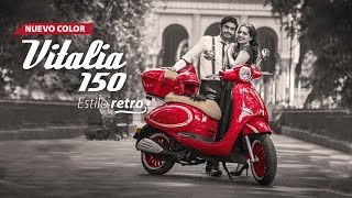 🛵🔴 VITALIA 150 🔴🛵ROJA ITALIKA [upl. by Boswall]