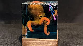 DIY Diorama  Thalassophobia  Polymer Clay  Resin Art  ArtWorld [upl. by Joana]