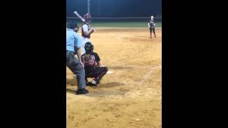 Jasmine McQuaig batting vs Dunnellon High School [upl. by Alcine]