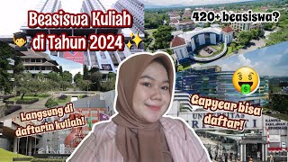 Beasiswa Full kuliah di Tahun 2024 yang bisa di daftar sekarang Beasiswa siswa SMA dan Gap Year [upl. by Rekyr]