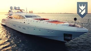 MANGUSTA 165 SUPERYACHT FOR SALE  WALK THROUGH VIDEO [upl. by Airal]