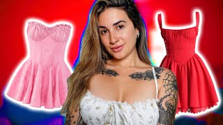 4K Corset Dresses Try On AlanahSips [upl. by Eryn75]