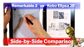 Remarkable 2 vs Kobo Elipsa 2E  Sidebyside Comparison  EInk WC QF3 [upl. by Lyndel]