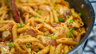 How to make EXTRA Creamy Cajun Chicken Pasta [upl. by Nelrac]