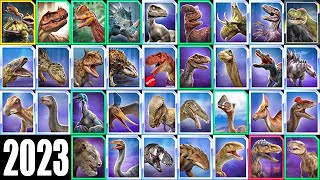 FIRST LOOK 222 ALL REBALANCED CREATURES Jurassic World Alive [upl. by Nnyl]