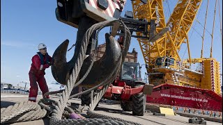 Incredible Biggest Crane Assemble You Must See Heavyduty Equipment For Bridge Construction [upl. by Ohcirej]