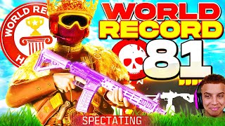 SPECTATING WORLD RECORD 81 KILLS IN WARZONE 3 🤯 NEW KILL RECORD [upl. by Bjorn]