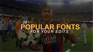 30 popular fonts for editing XML  fonts pack [upl. by Edita]