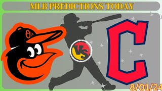 Cleveland Guardians vs Baltimore Orioles Predictions 8124 mlb picks today mlb predictions [upl. by Audri370]