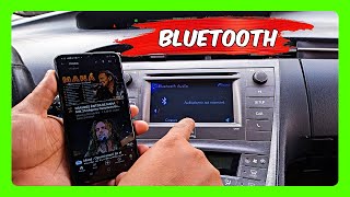 Como Conectar Celular al Radio del Carro por Bluetooth Vincular Movil Toyota Prius 2015 2024 [upl. by Coulter644]