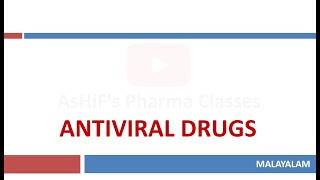 ANTIVIRAL DRUGS Pharmacology MALAYALAM Acyclovir Zidovudine Nevirapine Saquinavir Enfuvirtide [upl. by Nagel962]