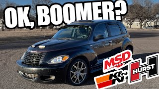 MODIFIED CHEAP BROKEN MANUAL I bought a CRAZY old PT CRUISER [upl. by Fish644]