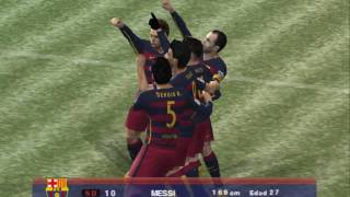 PES 2016 PS2 Lionel Messi Bicycle Kick Goal vs Real Madrid Liga BBVA Season 20152016 [upl. by Eshelman]