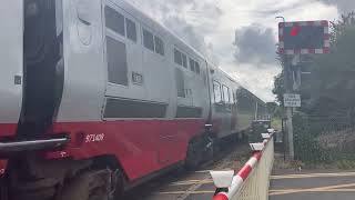 Saxmundham Chantry Road Level Crossing Suffolk Saturday 03082024 [upl. by Aidahs]