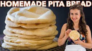 Pita Bread Recipe 2 Easy Ways [upl. by Coleen]