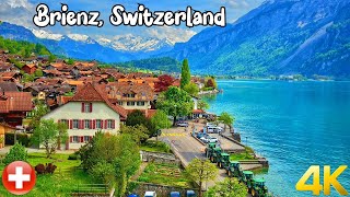 Brienz Switzerland 4K  The Most beautiful villages in Switzerland  A Paradise on Earth [upl. by Folberth]