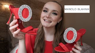 MANOLO BLAHNIK FIBIONA  UNBOXING REVIEW amp TRYON  EVERY CELEBRITYS FAVOURITE SHOE DESIGNER [upl. by Lenna]